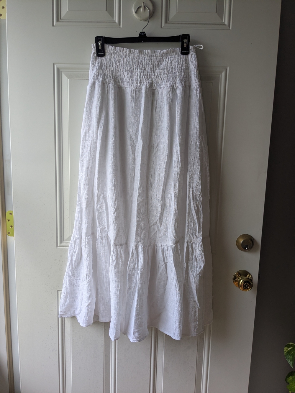 White Tiered Maxi Skirt - Classic Summer Style